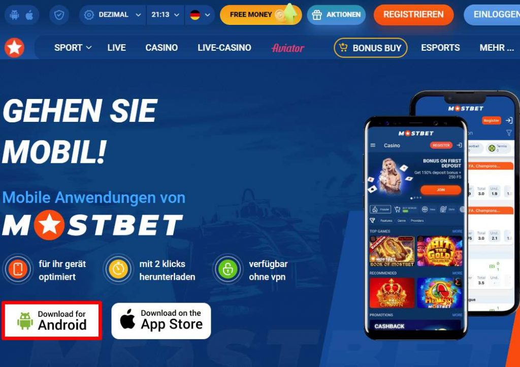 android app mostbet